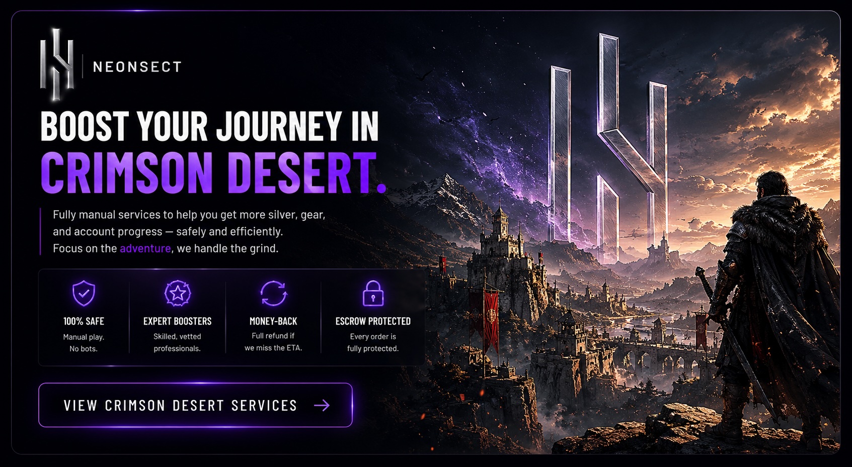 Crimson Desert boosting services by Neonsect